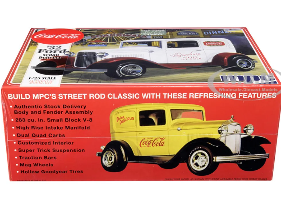 Skill 3 Model Kit 1932 Ford Sedan Delivery Coca Cola 1/25 Scale Model MPC MPC902