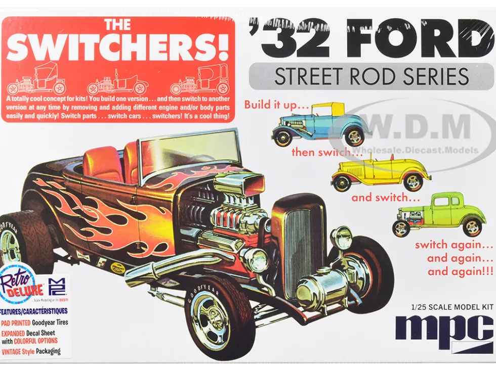 Skill 2 Model Kit 1932 Ford Street Rod Series The Switchers 1/25 Scale Model MPC MPC992