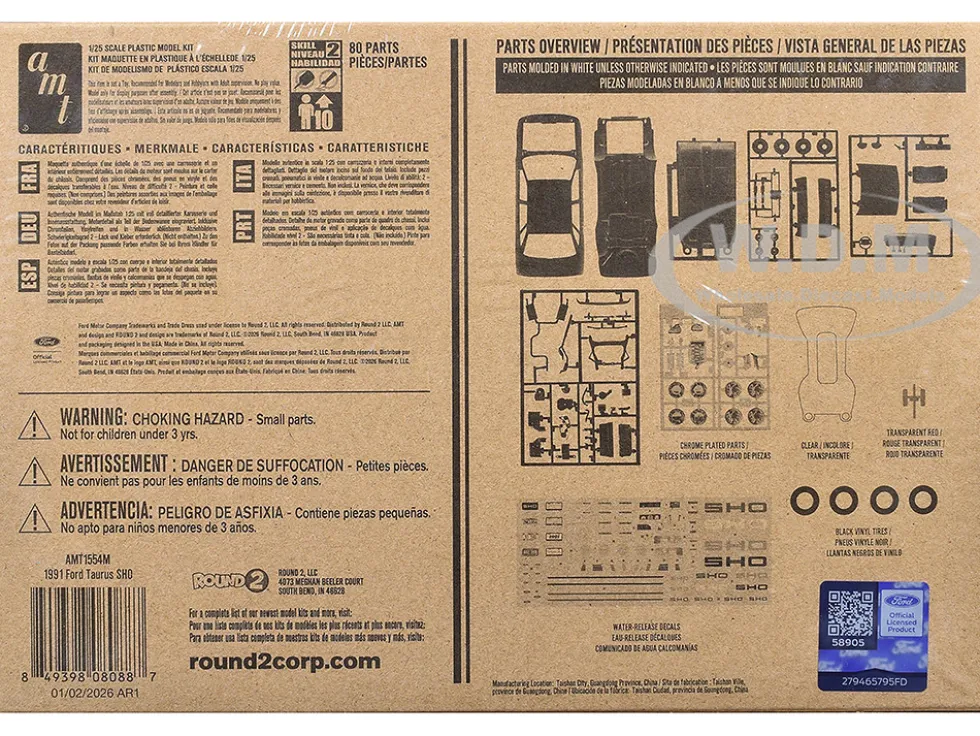 Skill 2 Model Kit 1991 Ford Taurus SHO 1/25 Scale Model by AMT