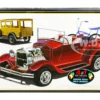Skill 2 Model Kit 1929 Ford Woody Pickup 4-in-1 Kit Bike 1/25 Scale Model AMT AMT1269 M