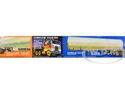 Skill 3 Model Kit Fruehauf Tanker Trailer Gulf Oil 1/25 Scale Model AMT AMT1354
