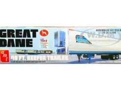 Skill 3 Model Kit Great Dane 40 Ft. Reefer Refrigerated Trailer 1/25 Scale Model AMT AMT1249