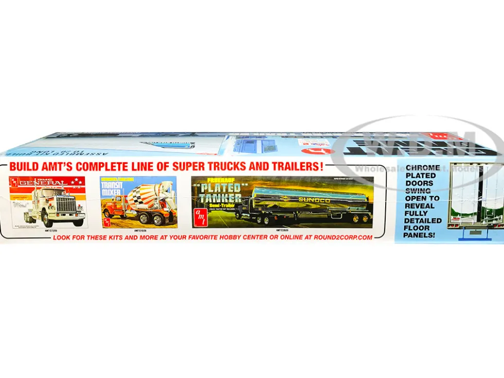 Skill 3 Model Kit Great Dane 40 Ft. Reefer Refrigerated Trailer 1/25 Scale Model AMT AMT1249