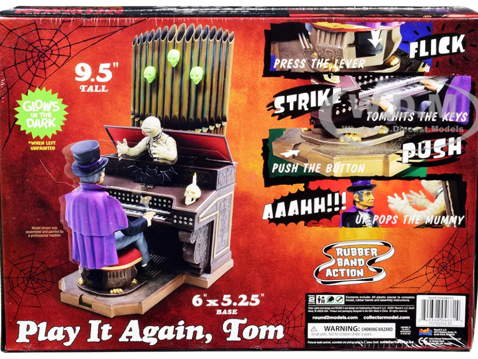 Skill 2 Model Kit Haunted Manor Play it Again Tom Diorama Set 1/12 Scale Model Polar Lights POL984