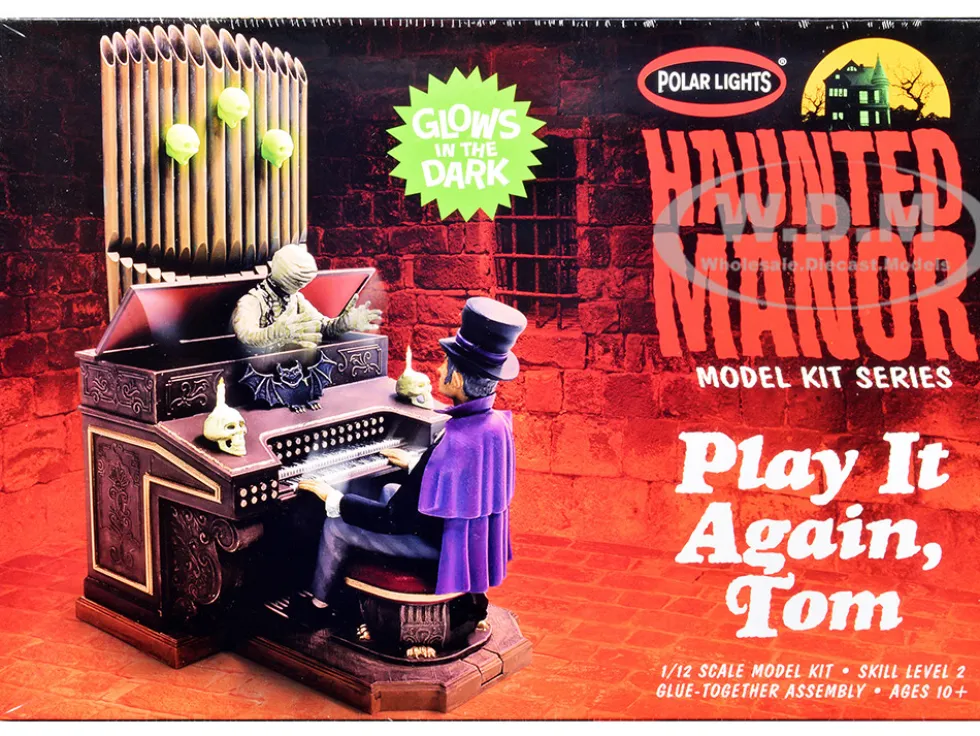 Skill 2 Model Kit Haunted Manor Play it Again Tom Diorama Set 1/12 Scale Model Polar Lights POL984