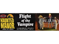 Skill 2 Model Kit Haunted Manor "Flight of the Vampire" Diorama Set 1/12 Scale Model by Polar Lights