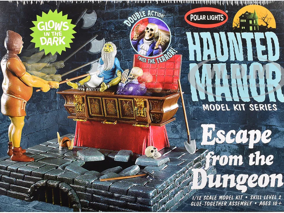Skill 2 Model Kit Haunted Manor "Escape from the Dungeon" Diorama Set 1/12 Scale Model by Polar Lights