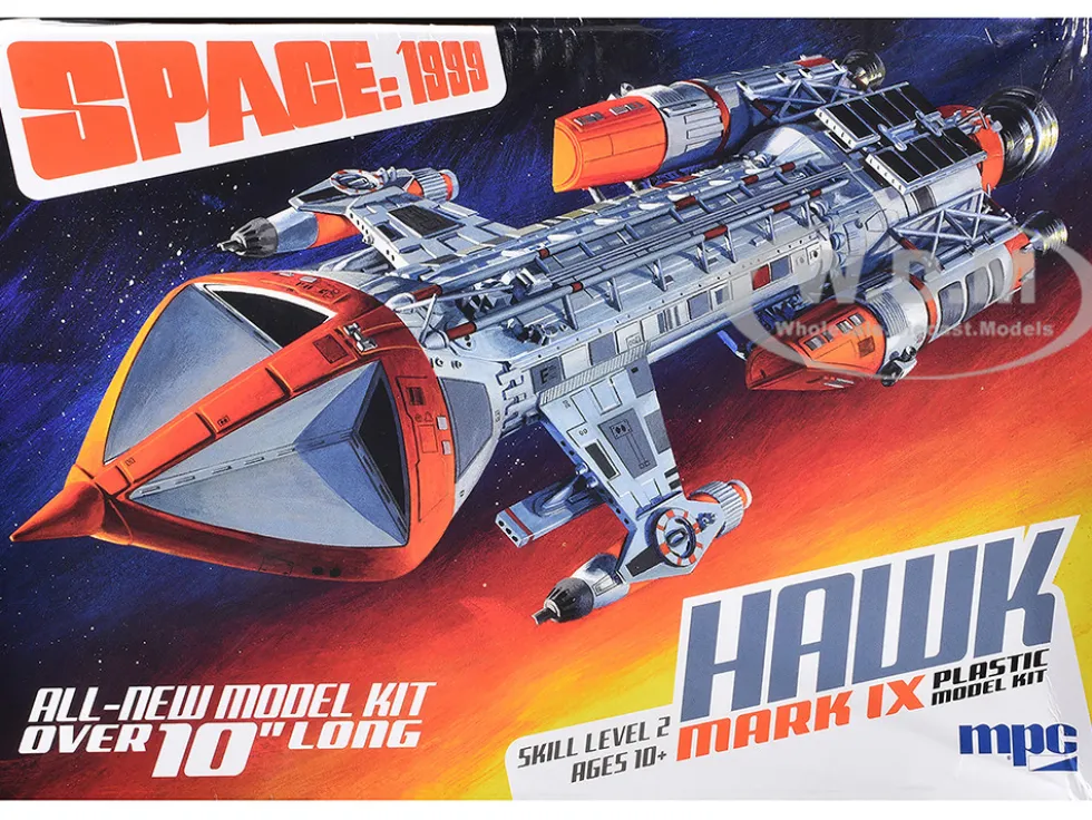 Skill 2 Model Kit Hawk Mark IX Spacecraft "Space: 1999" (1975-1977) TV Series 1/72 Scale Model by MPC
