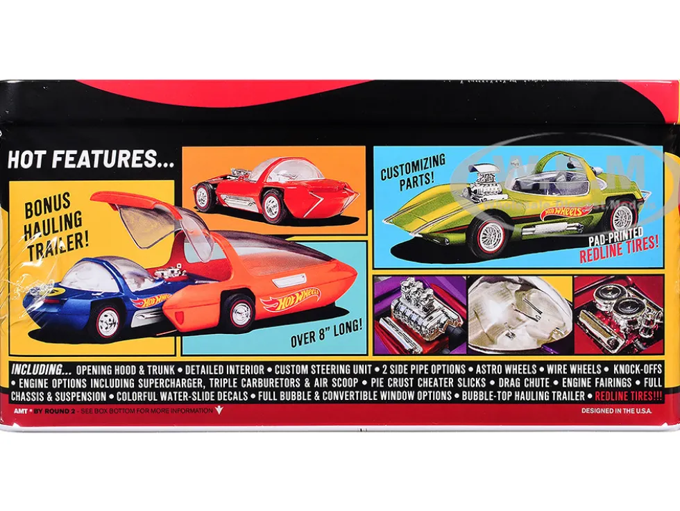 Skill 2 Model Kit Hot Wheels Silhouette with Collector Tin 1/25 Scale Model by AMT