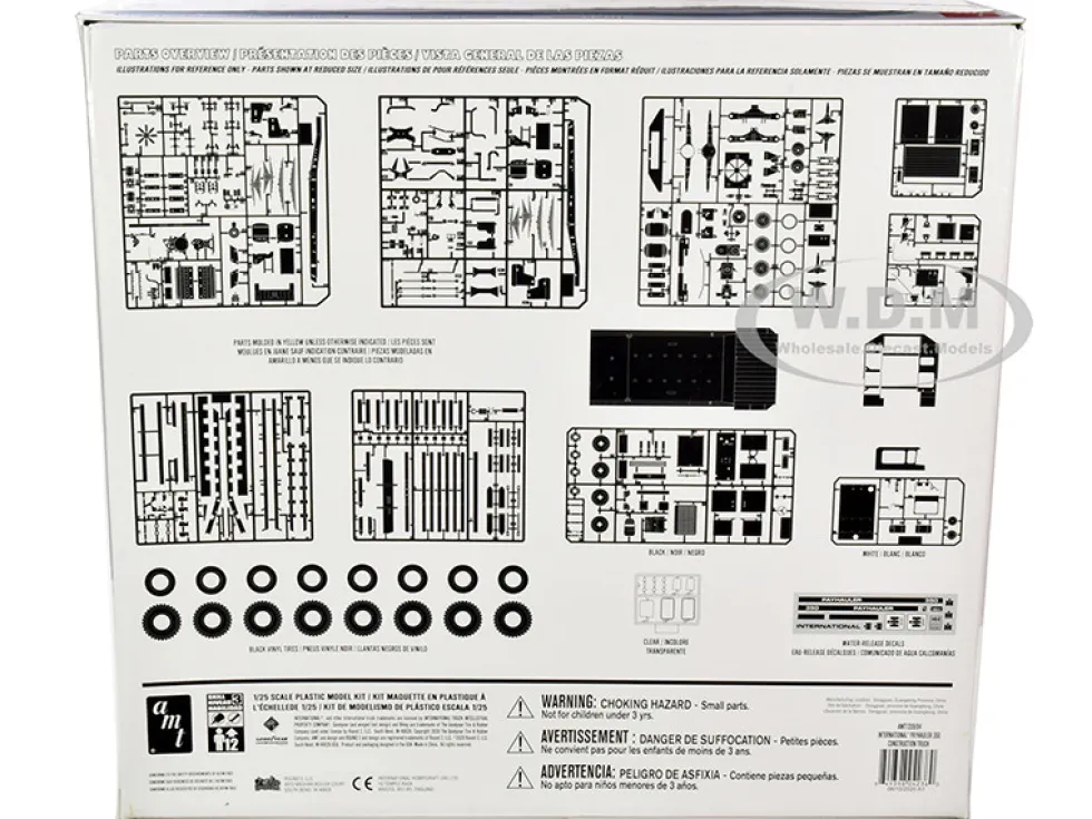 Skill 3 Model Kit International Payhauler 350 Construction Dump Truck 1/25 Scale Model AMT AMT1209