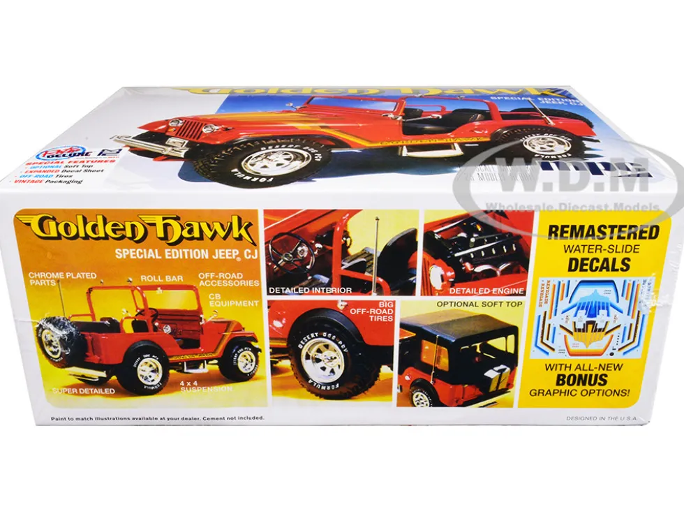 Skill 2 Model Kit 1981 Jeep CJ5 Golden Hawk 1/25 Scale Model Car MPC MPC986