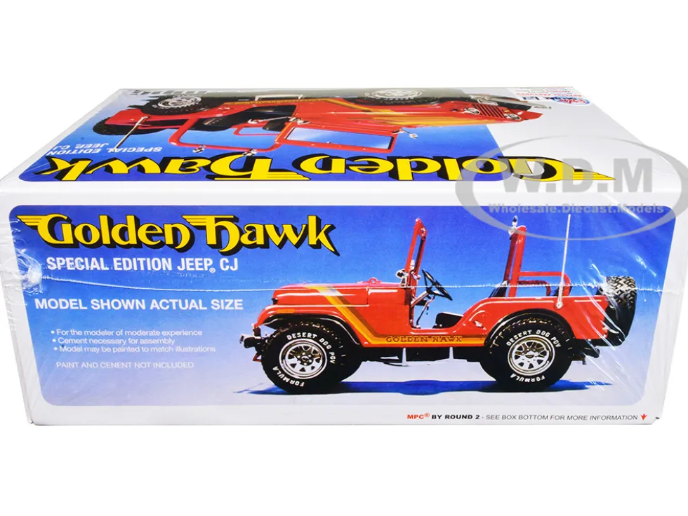 Skill 2 Model Kit 1981 Jeep CJ5 Golden Hawk 1/25 Scale Model Car MPC MPC986
