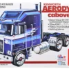Skill 3 Model Kit Kenworth Aerodyne Cabover Truck Tractor 1/25 Scale Model by AMT