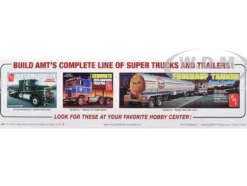 Skill 3 Model Kit Kenworth Aerodyne Cabover Truck Tractor 1/25 Scale Model by AMT