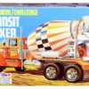 Skill 3 Model Kit Kenworth Challenge Transit Cement Mixer Truck 1/25 Scale Model AMT AMT1215