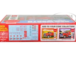 Skill 3 Model Kit Kenworth Conventional W-925 Tractor Truck Coca-Cola 1/25 Scale Model AMT AMT1286