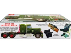 Skill 3 Model Kit Kenworth Conventional Tractor Alaskan Hauler 1/25 Scale Model AMT AMT1339