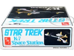 Skill 2 Model Kit K 7 Space Station Star Trek 1966 1969 TV Series 1/7600 Scale Model AMT AMT1415