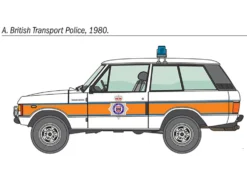 Skill 3 Model Kit Land Rover Range Rover Police 1/24 Scale Model Italeri 3661