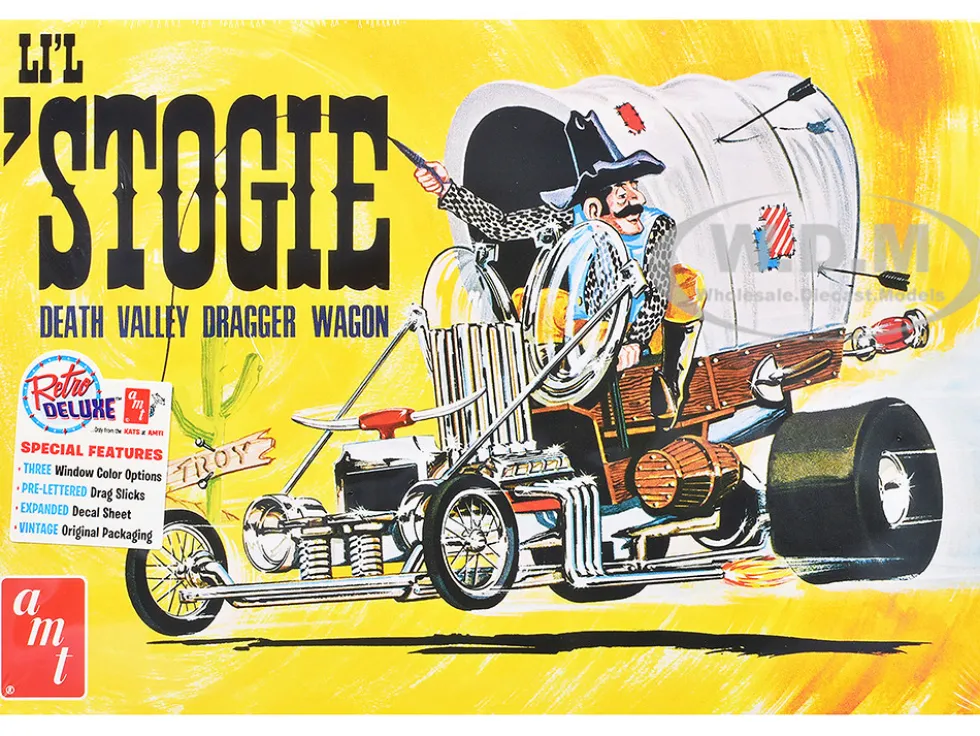 Skill 2 Model Kit Li'l Stogie Show Rod Death Valley Dragger Wagon 1/25 Scale Model by AMT