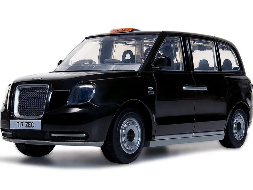 Skill 1 Model Kit London Taxi LEVC TX Black Snap Together Painted Plastic Model Car Kit Airfix Quickbuild J6051
