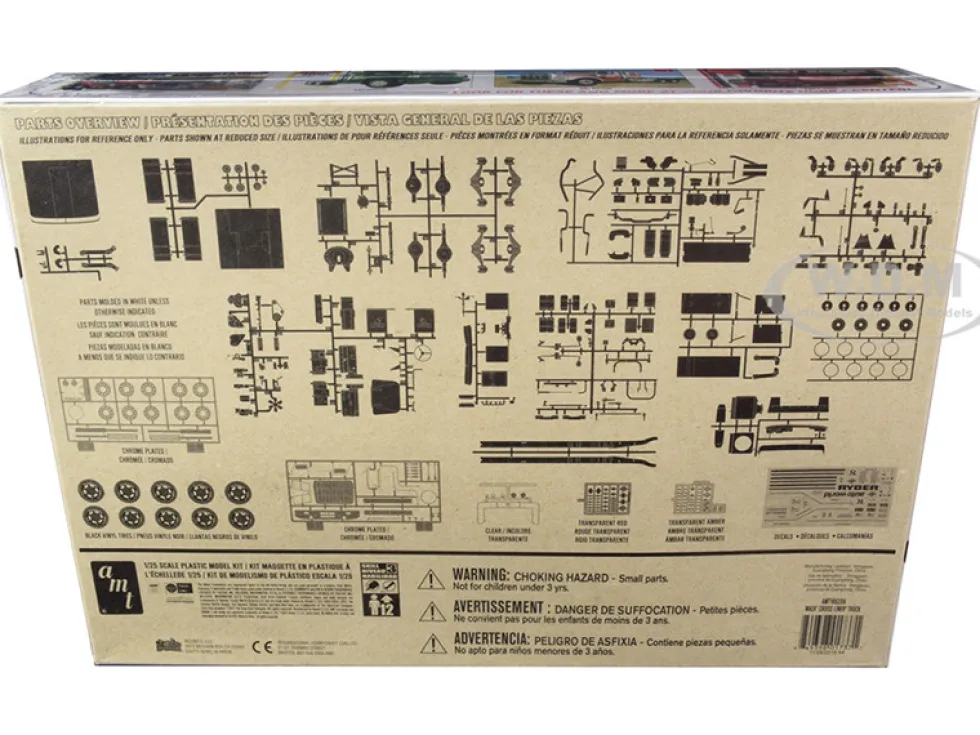 Skill 3 Model Kit Mack Cruise Liner Truck 1/25 Scale Model AMT AMT1062