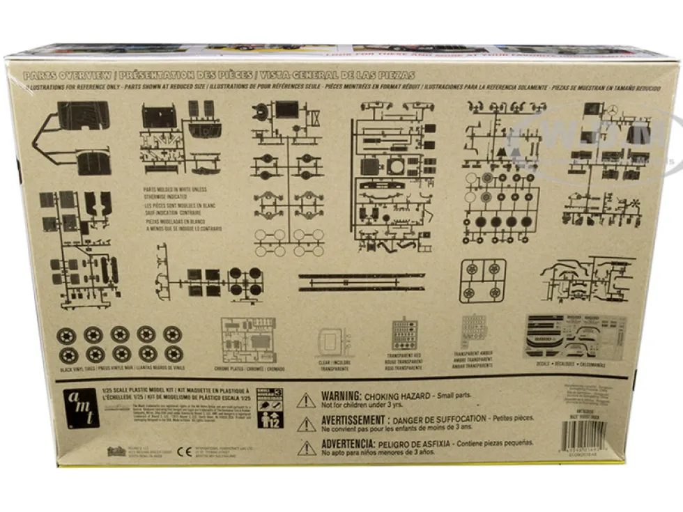 Skill 3 Model Kit Mack R685ST Semi Tractor Truck 1/25 Scale Model AMT AMT1039