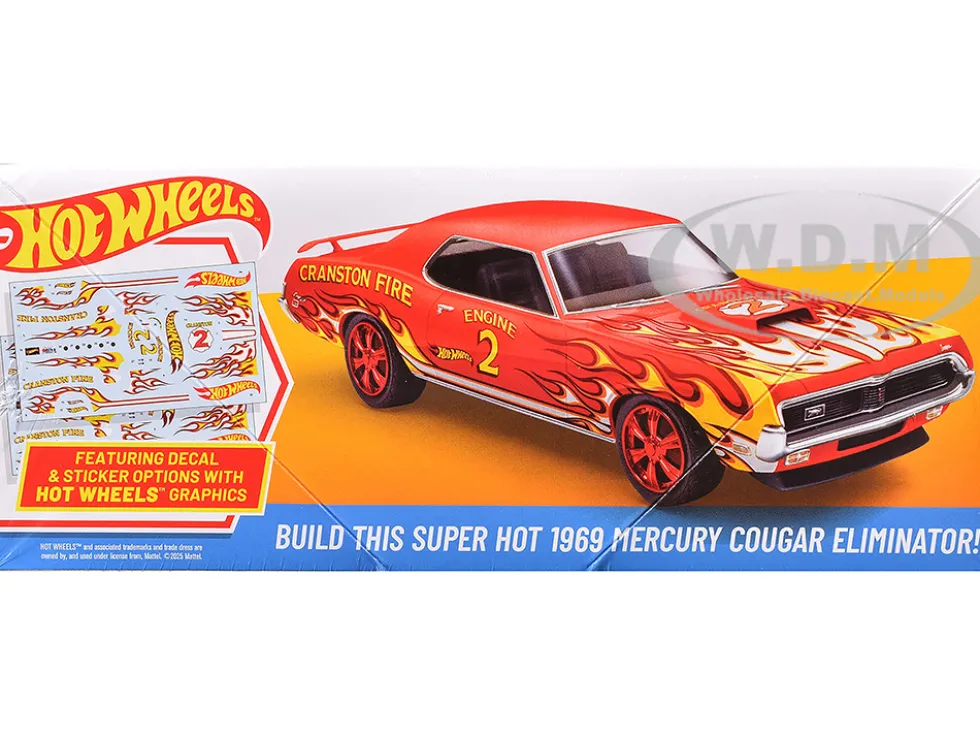 Skill 2 Model Kit 1969 Mercury Cougar Eliminator "Hot Wheels" 1/25 Scale Model by AMT