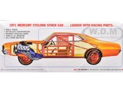Skill 2 Model Kit 1971 Mercury Cyclone Stock Car 1/25 Scale Model by MPC