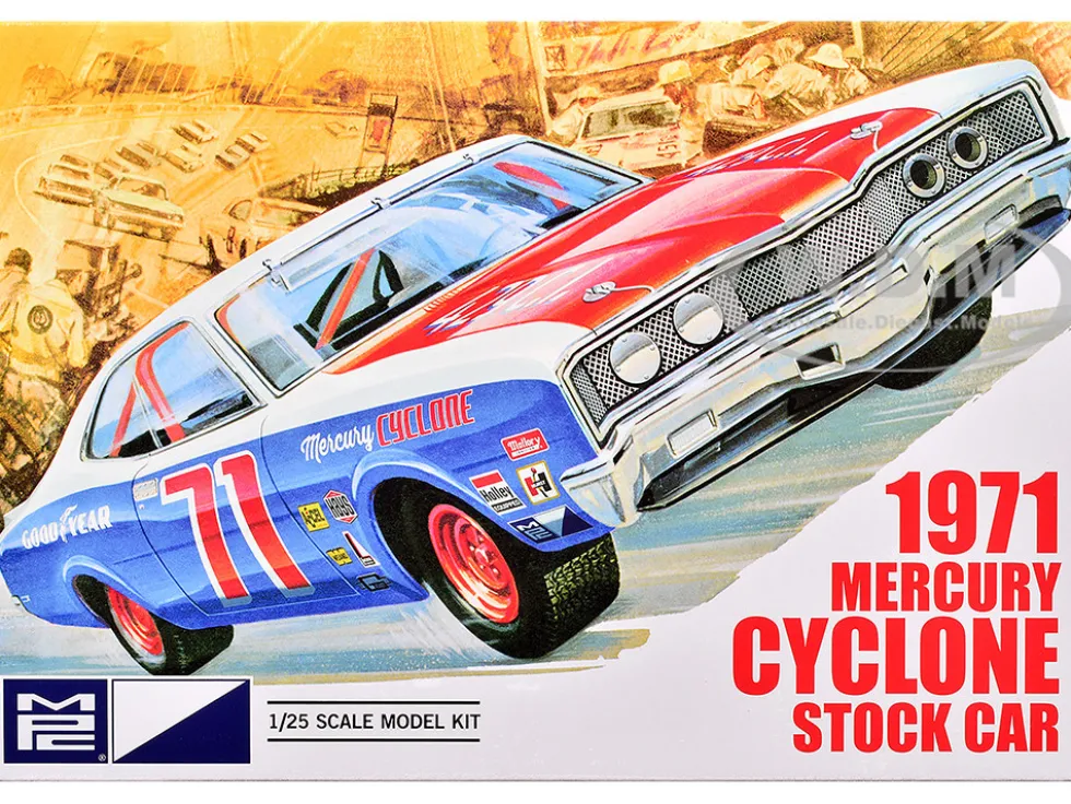 Skill 2 Model Kit 1971 Mercury Cyclone Stock Car 1/25 Scale Model by MPC