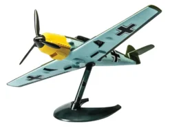 Skill 1 Model Kit Messerschmitt BF109 Snap Together Painted Plastic Model Airplane Kit Airfix Quickbuild J6001