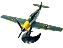 Skill 1 Model Kit Messerschmitt BF109 Snap Together Painted Plastic Model Airplane Kit Airfix Quickbuild J6001