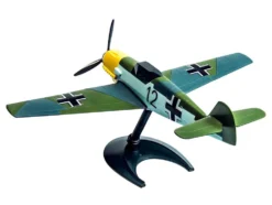 Skill 1 Model Kit Messerschmitt BF109 Snap Together Painted Plastic Model Airplane Kit Airfix Quickbuild J6001