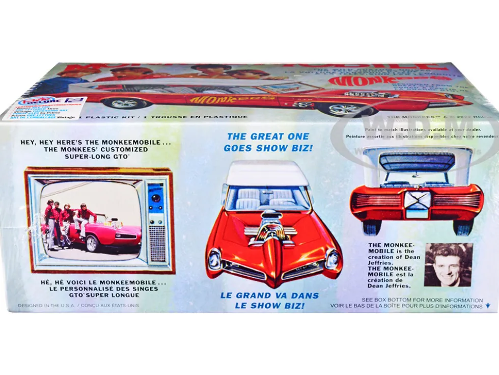 Skill 2 Model Kit Monkeemobile The Monkees 1966-1968 TV Series 1/25 Scale Model Car MPC MPC996M