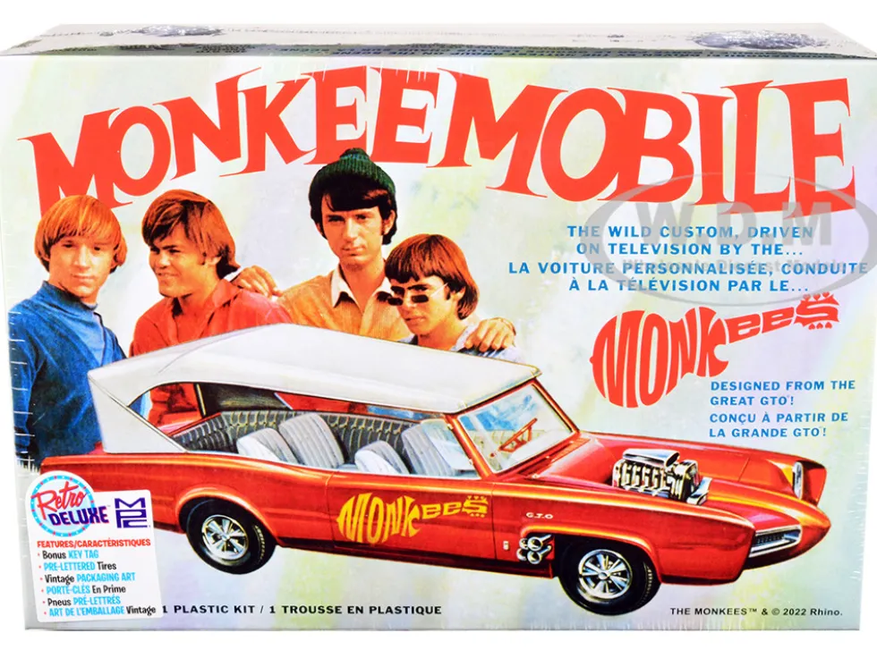 Skill 2 Model Kit Monkeemobile The Monkees 1966-1968 TV Series 1/25 Scale Model Car MPC MPC996M