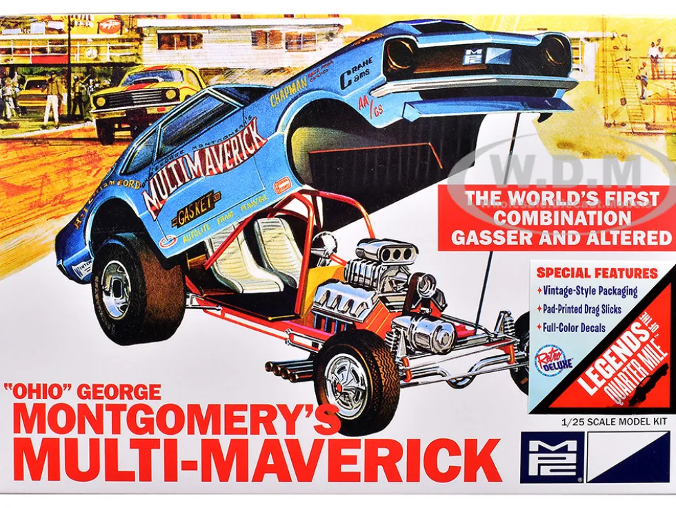 Skill 2 Model Kit "Ohio" George Montgomery's Multi Maverick Funny Car 1/25 Scale Model by MPC
