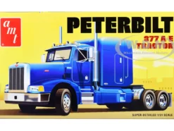 Skill 3 Model Kit Peterbilt 377 A E Truck Tractor 1/24 Scale Model AMT AMT1337