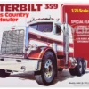 Skill 3 Model Kit Peterbilt 359 "Cross Country Hauler" 1/25 Scale Model by AMT