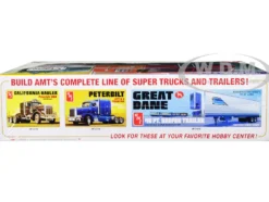 Skill 3 Model Kit Peterbilt 352 Pacemaker Cabover Tractor Coors 1/25 Scale Model AMT AMT1375