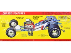Skill 2 Model Kit Plymouth Funny Car "Mopower" 1/25 Scale Model by AMT