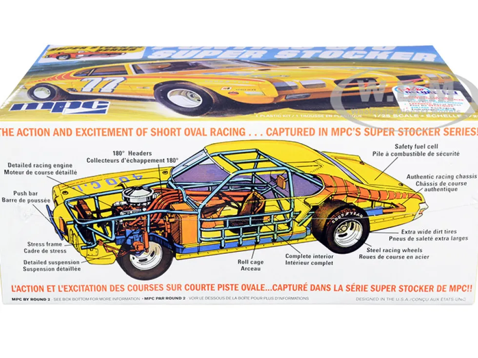 Skill 2 Model Kit 1970 Pontiac GTO Super Stocker 1/25 Scale Model MPC MPC939 M