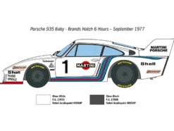 Skill 3 Model Kit Porsche 935 Baby 1/24 Scale Model Italeri 3639