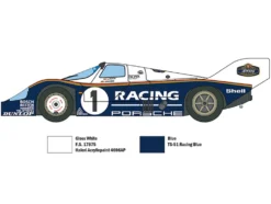 Skill 2 Model Kit Porsche 956 1/24 Scale Model Italeri 3648
