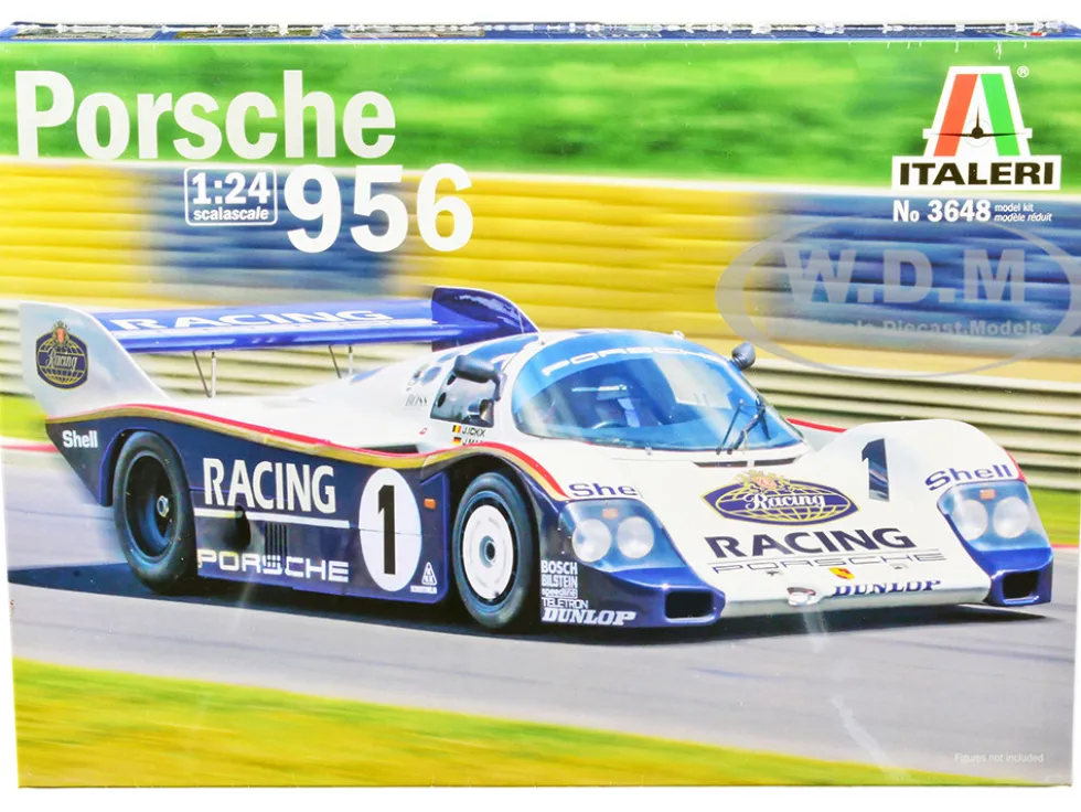 Skill 2 Model Kit Porsche 956 1/24 Scale Model Italeri 3648