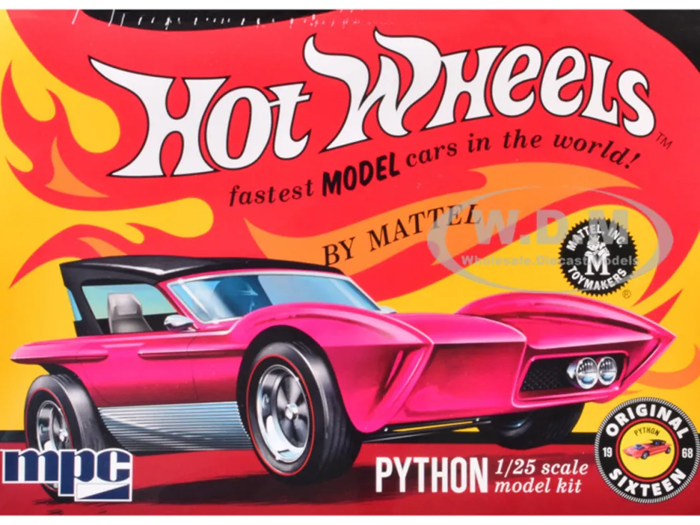 Skill 2 Model Kit Python Car "Hot Wheels" 1/25 Scale Model by MPC