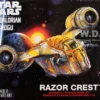 Skill 2 Model Kit Razor Crest Spaceship "Star Wars: The Mandalorian" 1/72 Scale Model by AMT