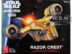 Skill 2 Model Kit Razor Crest Spaceship "Star Wars: The Mandalorian" 1/72 Scale Model by AMT