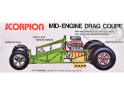 Skill 3 Model Kit Scorpion Mid-Engine Drag Coupe 1/25 Scale Model by AMT