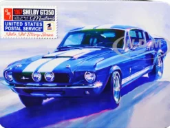 Skill 2 Model Kit 1967 Shelby Mustang GT350 USPS United States Postal Service Auto Art Stamp Series 1/25 Scale Model AMT AMT1356