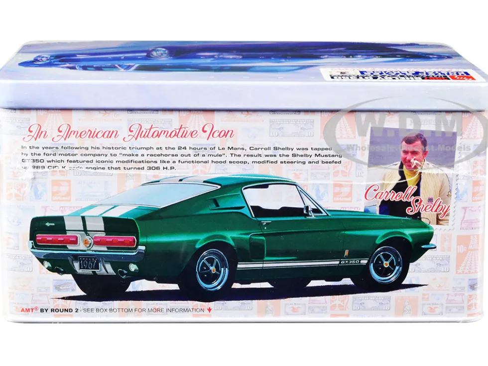 Skill 2 Model Kit 1967 Shelby Mustang GT350 USPS United States Postal Service Auto Art Stamp Series 1/25 Scale Model AMT AMT1356